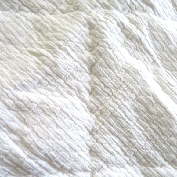 Macy's Hotel Collection White Quilted European Pillow Sham 26" X 26" Cotton - Picture 6 of 11